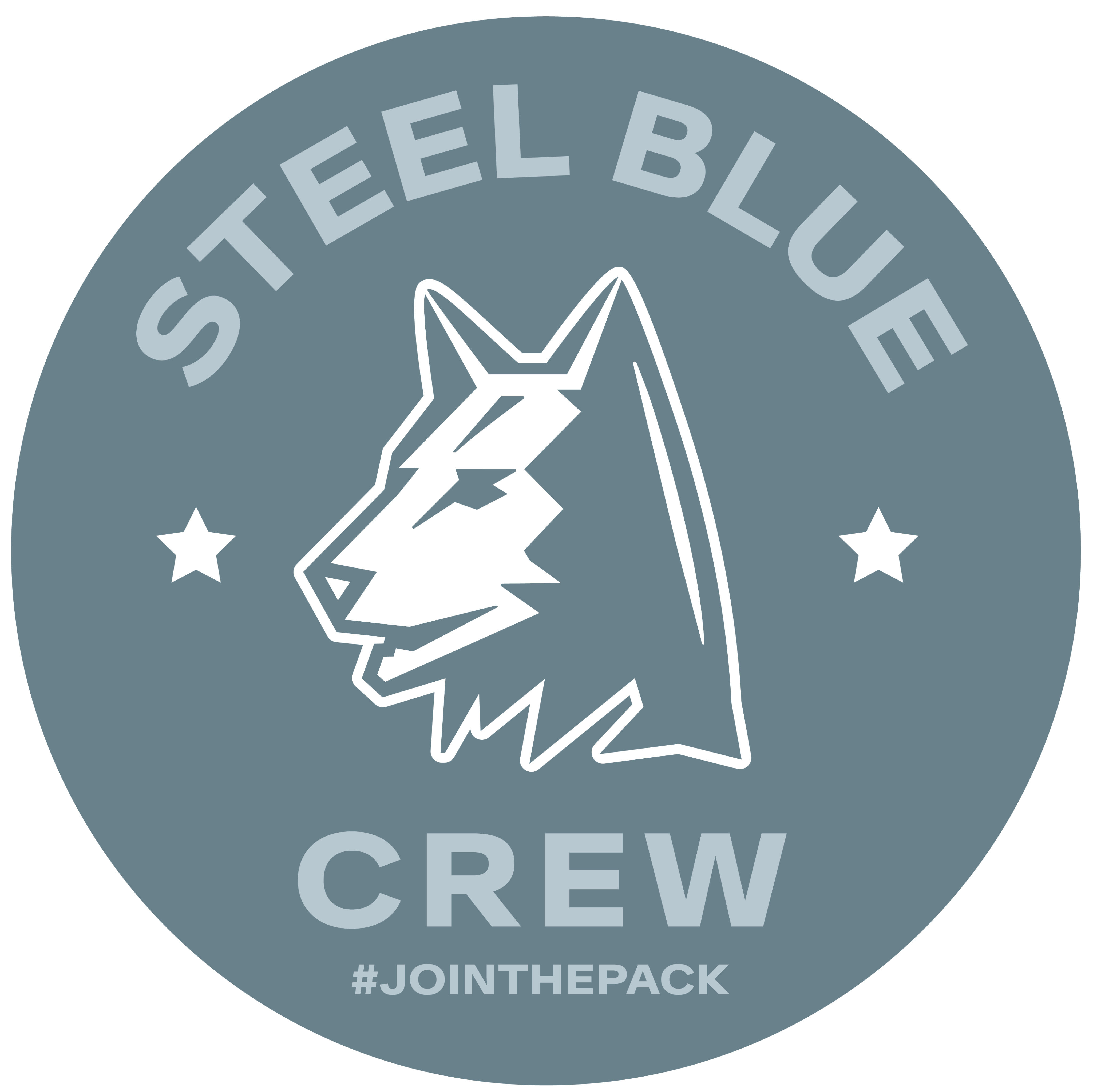  Steel Blue crew jointhepack 