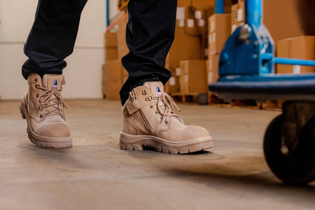 sand parkes zip scuff work boots