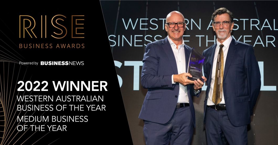 WA business of the year steel blue