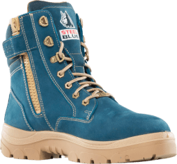 Southern Cross® Zip Blue Work Boot - Blue