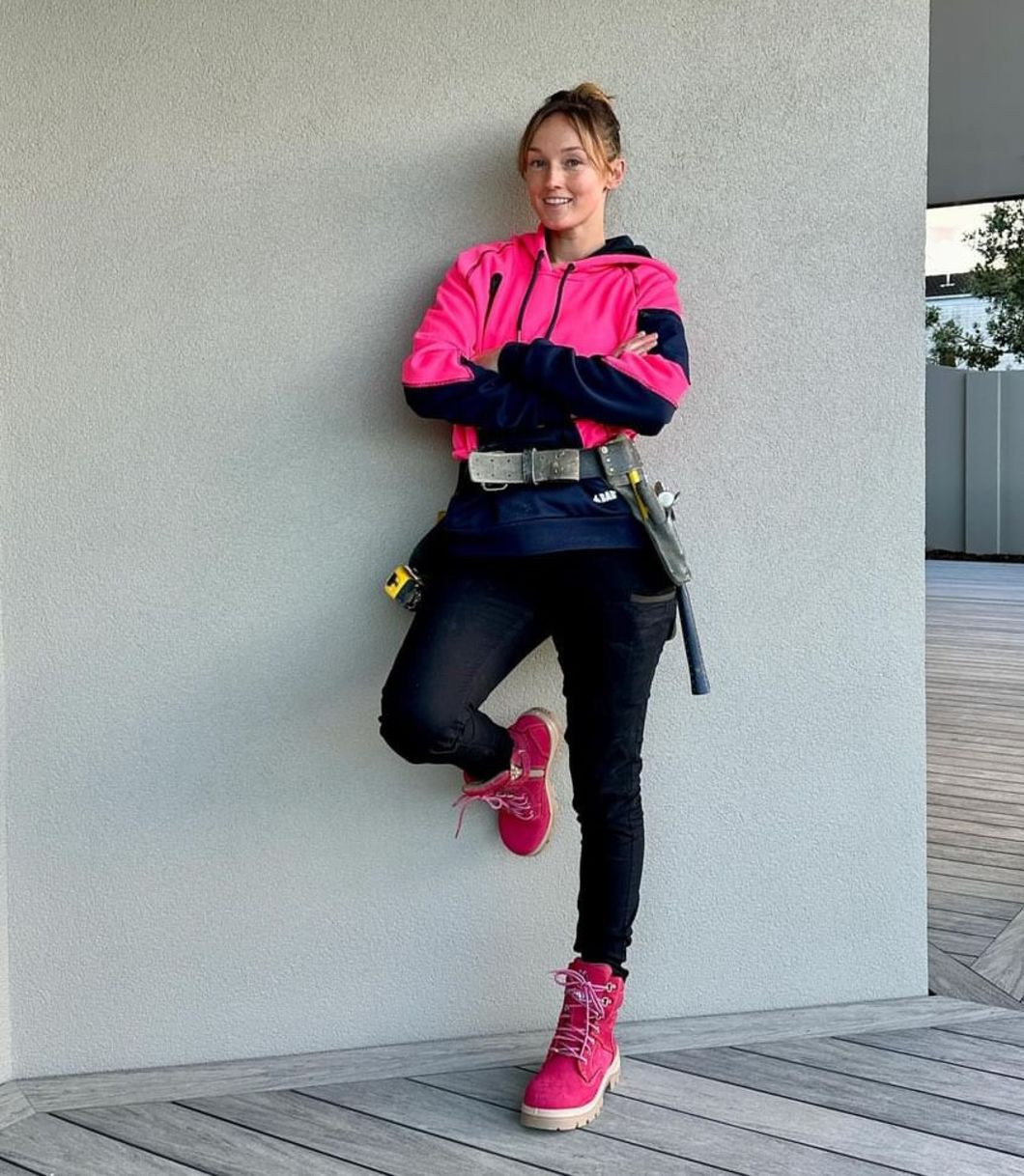 @rhibuilds pink boots:
