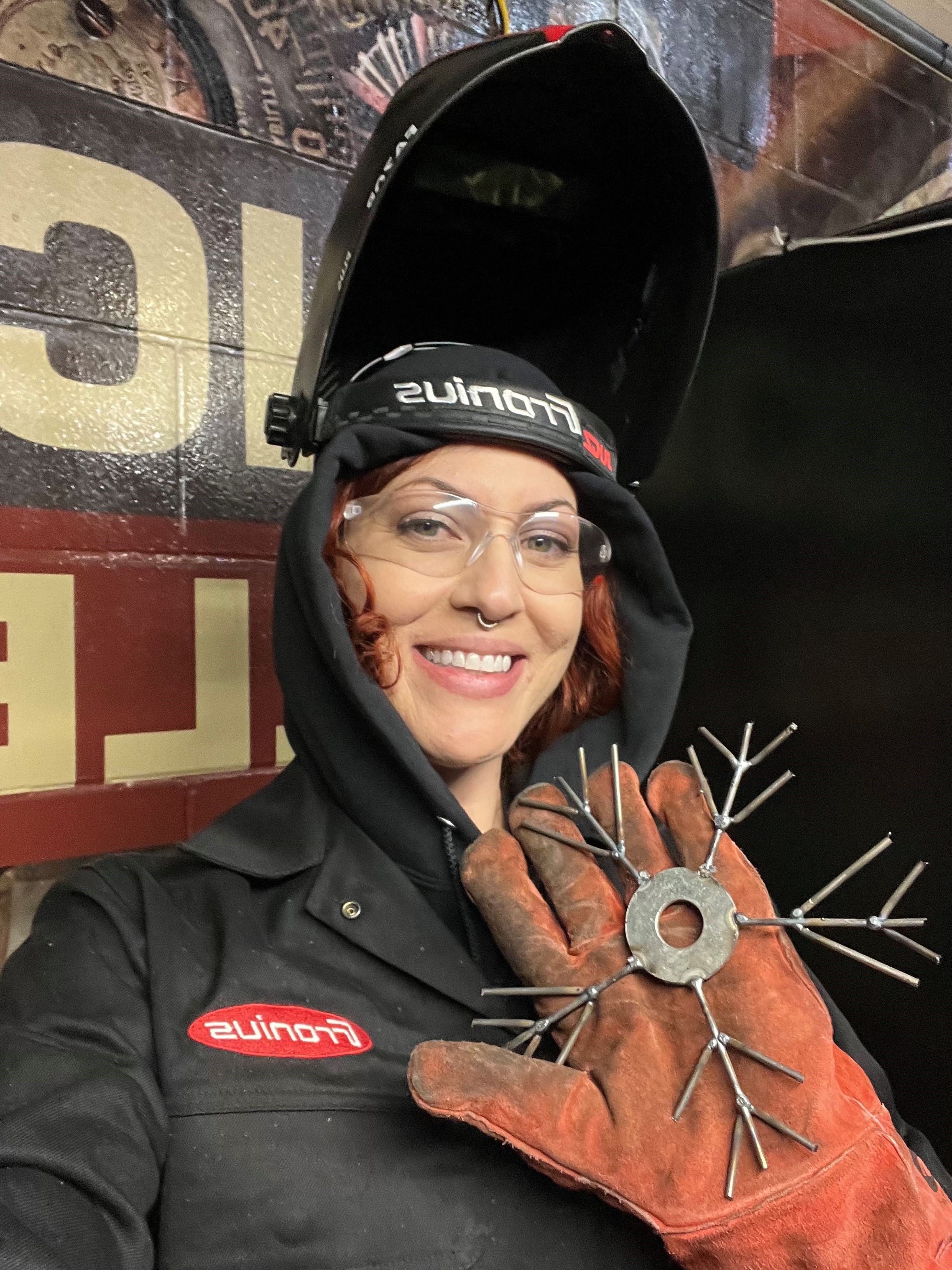 welder rachel with Snowflake