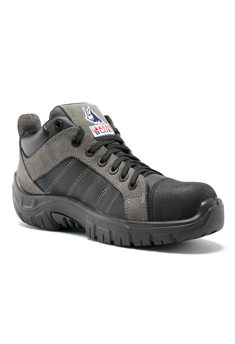 Fremantle S3 Black Safety Boots -  Steel Blue