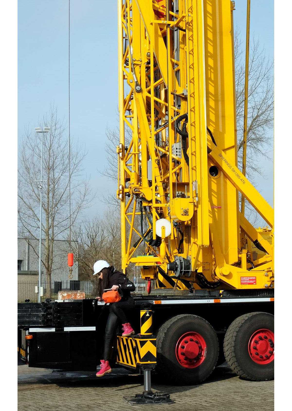 Taking Steel Blue boots out on the Crane Netherlands
