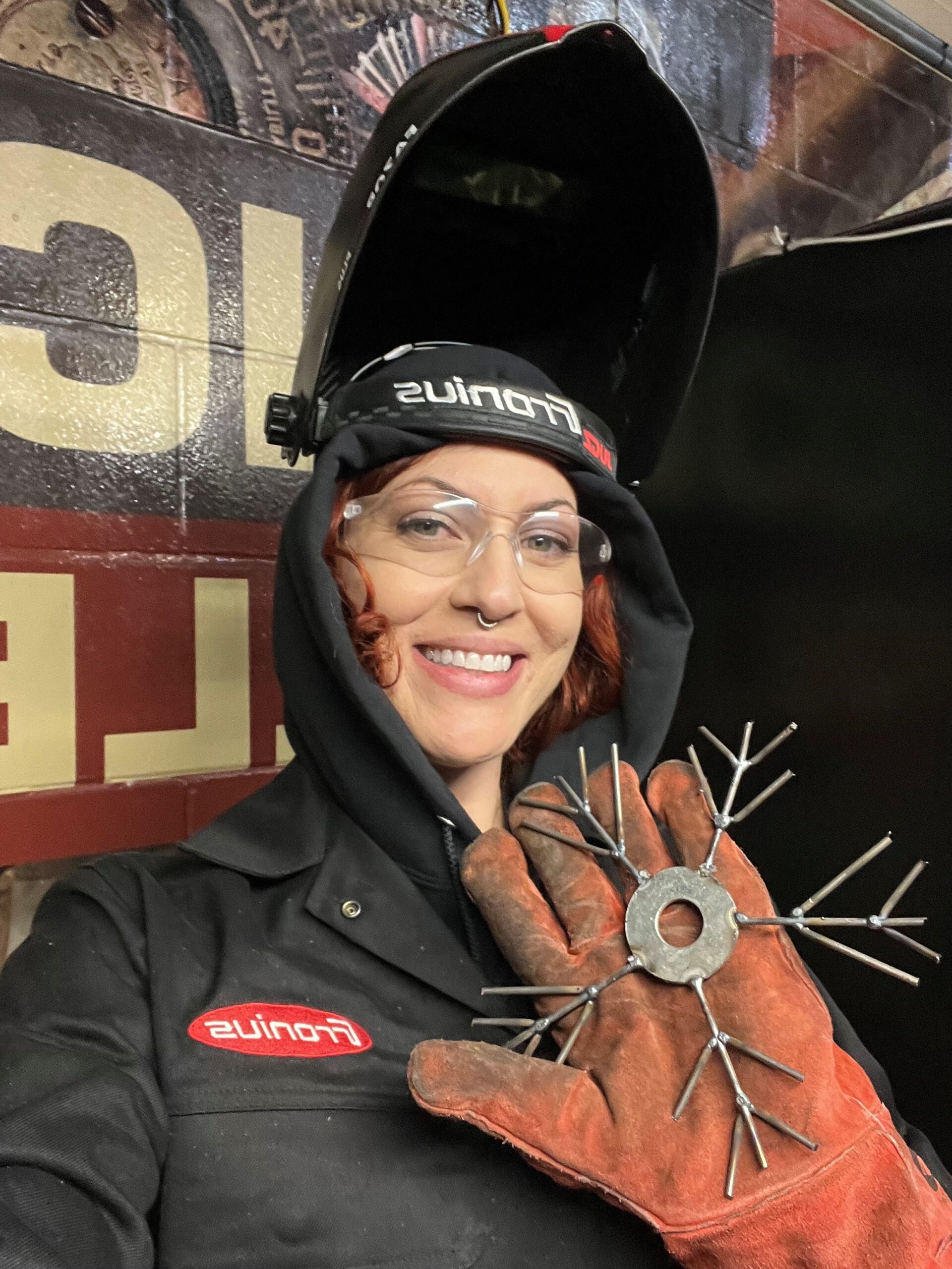 welder rachel with Snowflake