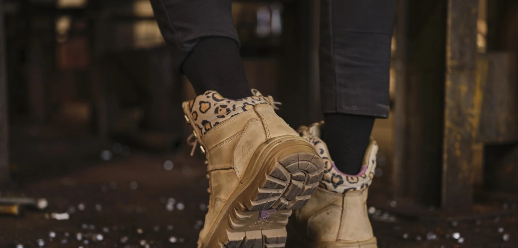 I'm a Celebrity Leather work boots