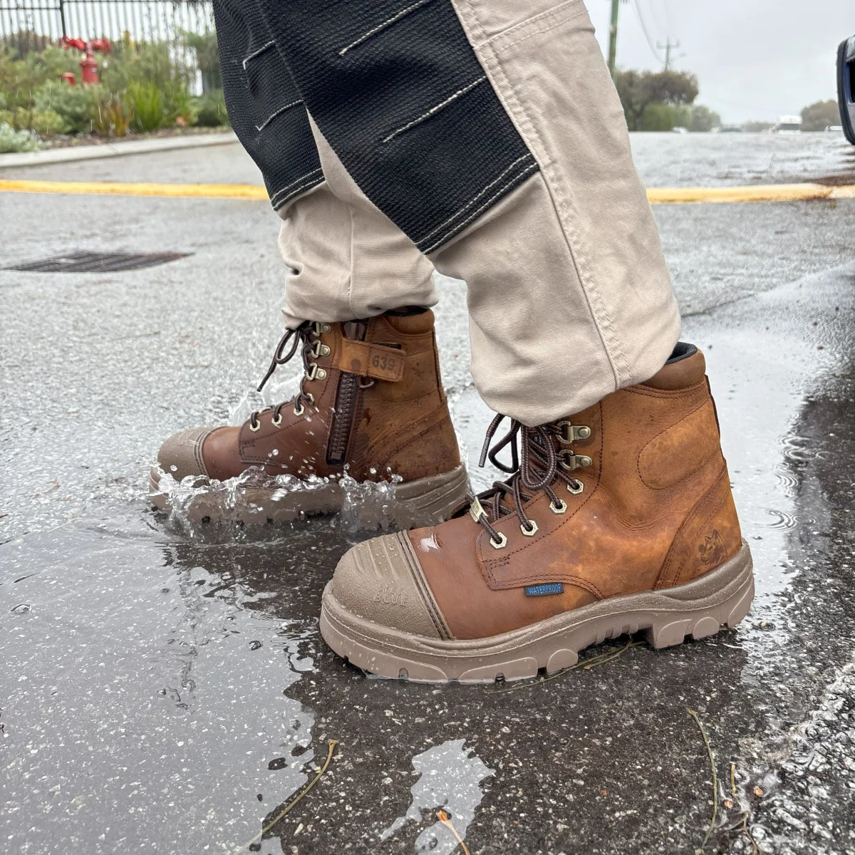 Argyle® Zip: Scuff Waterproof 312639-BBR | Steel Blue